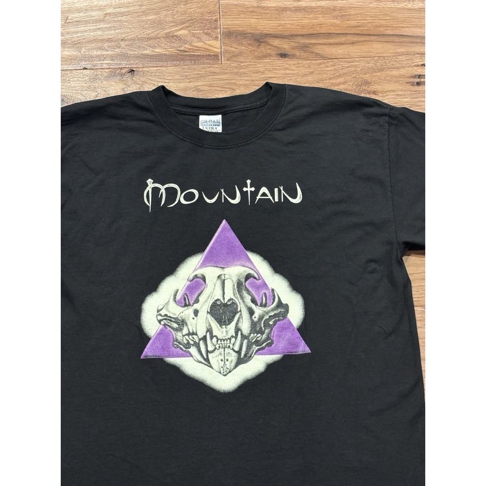 Vintage 2002 Mountain Band Shirt Mystic Fire Mountain World Concert Tour L View 2